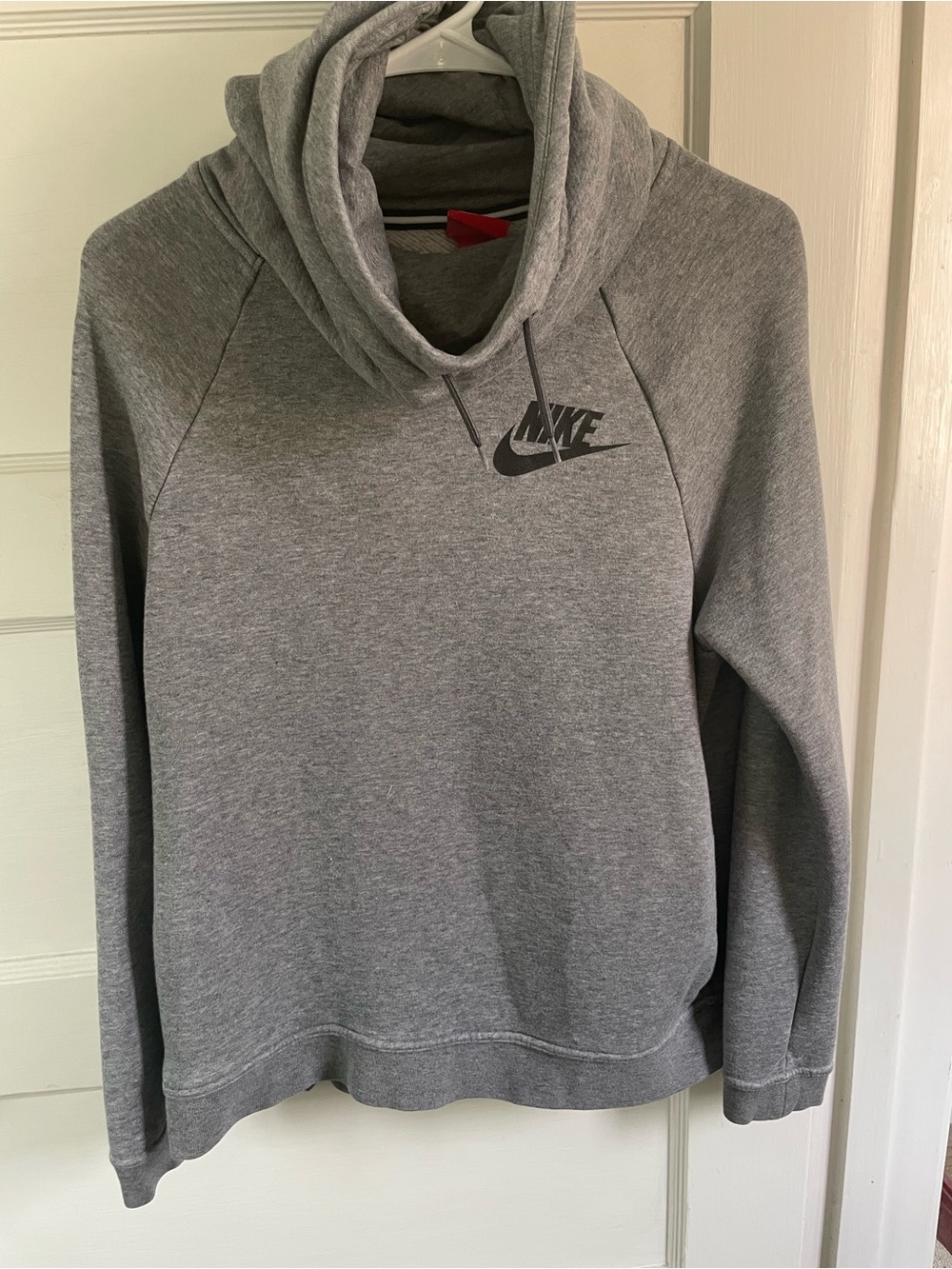 Nike Men’s Gray Crewneck Pullover with Cowl Neck